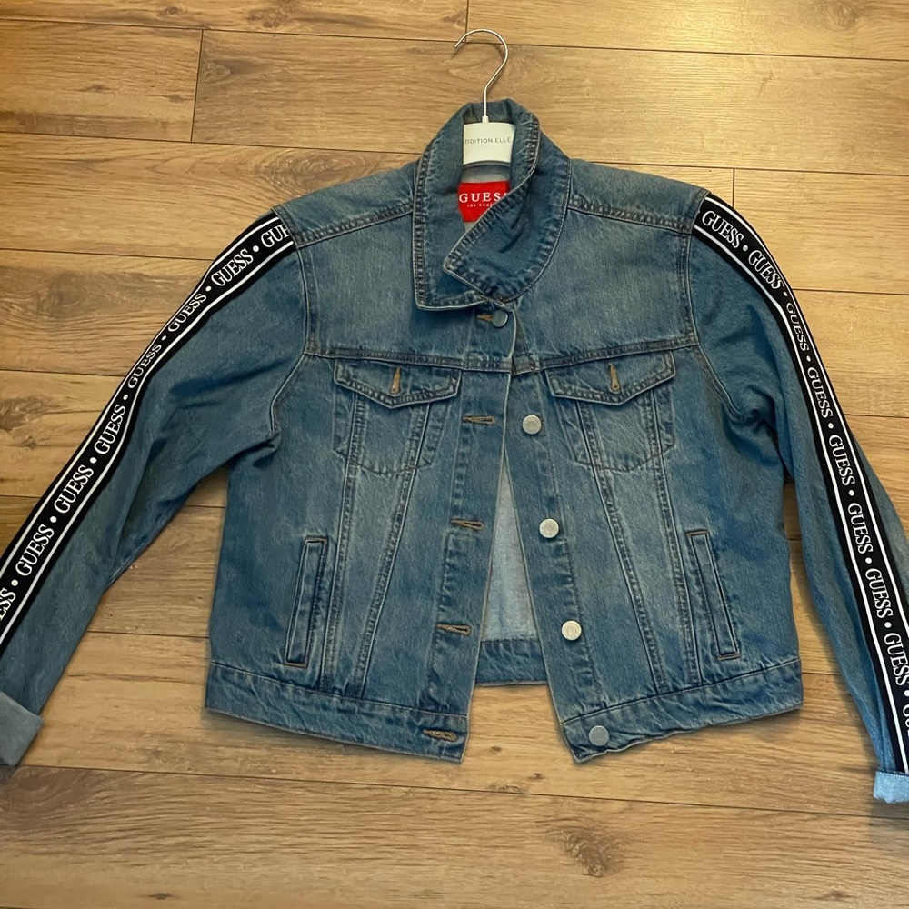 Guess Blue Denim Jacket with Red Label
